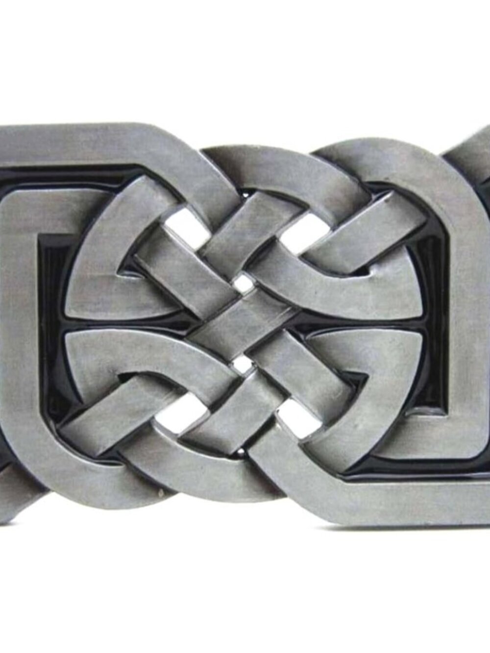 Men's Rectangle Celtic Knot Western Nickel Free Belt Buckles